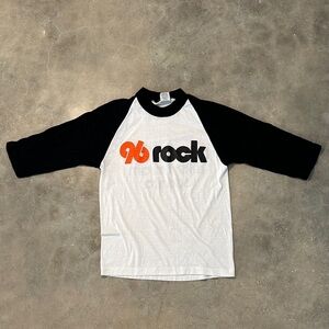 Vintage 96 Rock WKLS Atlanta Raglan Baseball Tee Single Stitch USA